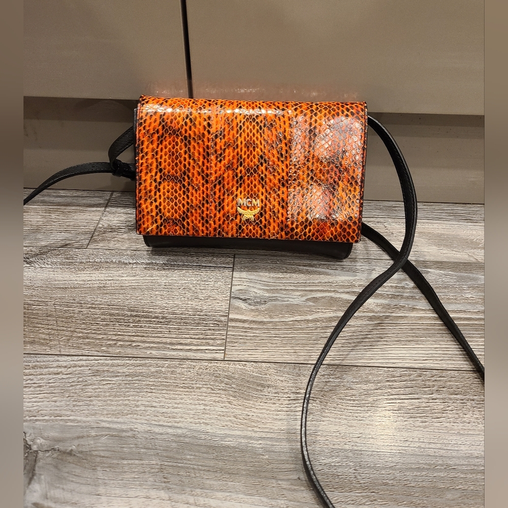 MCM Orange Crossbody Bag